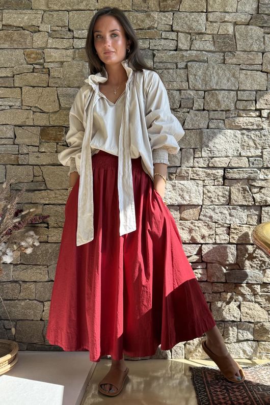 Paloma Ripley Skirt Sangria